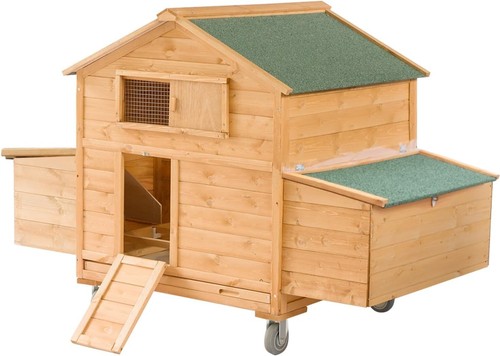 Mobile chicken coop with - coop,